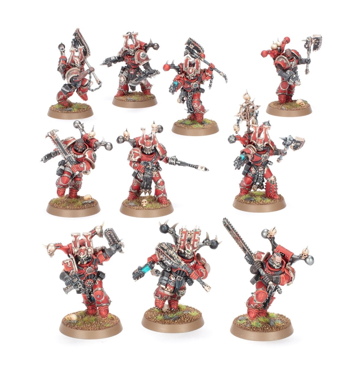 Painted World Eaters Berzerkers squad, second group view