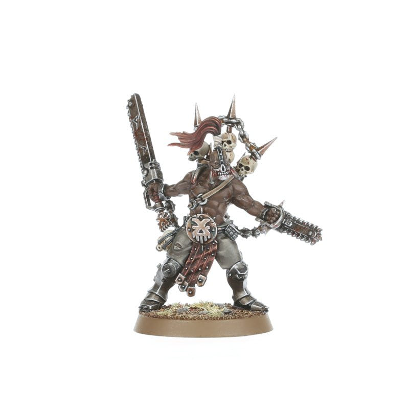 Painted World Eaters Jakhal with long chainblade and topknot