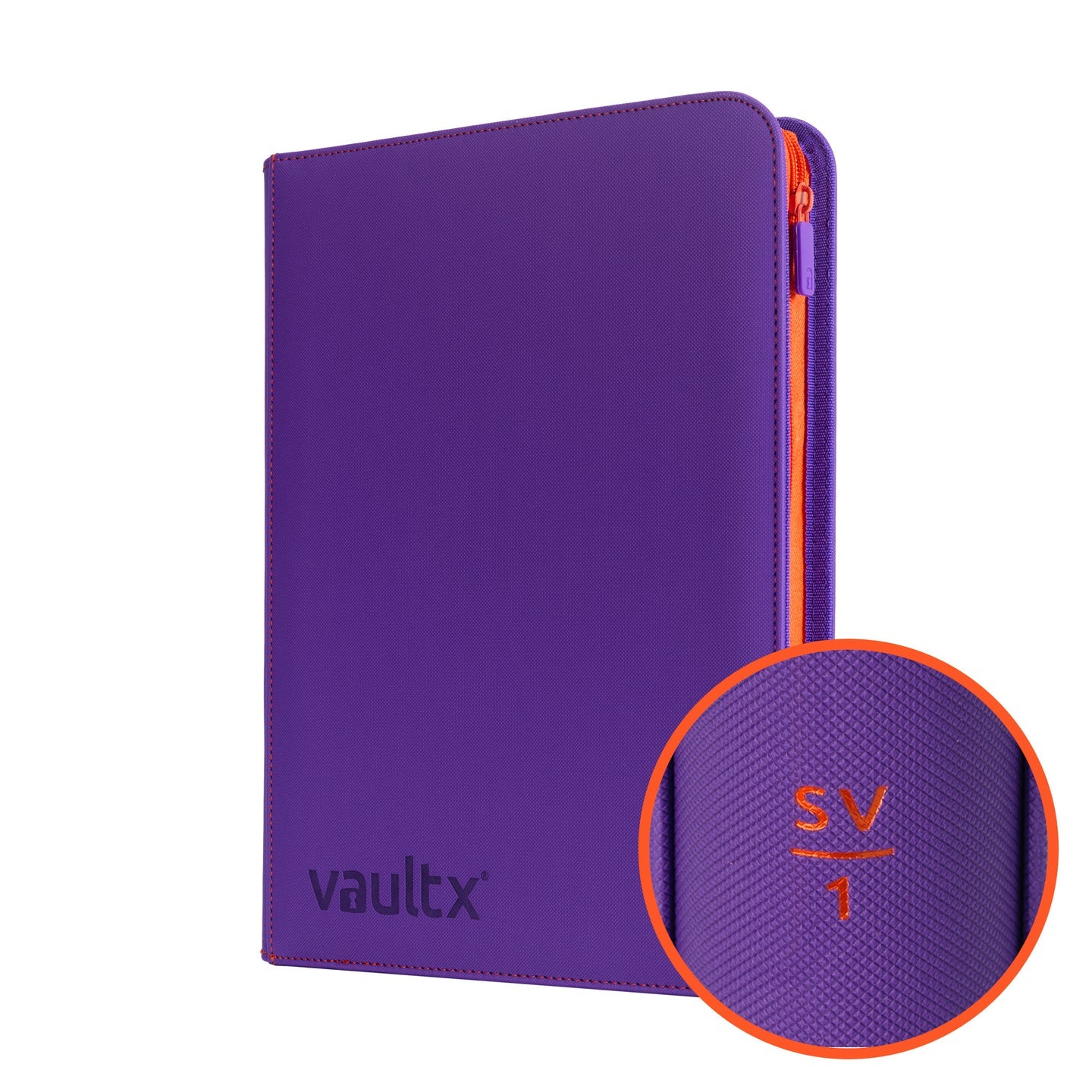 VaultX Scarlet & Violet 1 Exo-Tec® Zip Binder - 9 Pocket - Loaded Dice