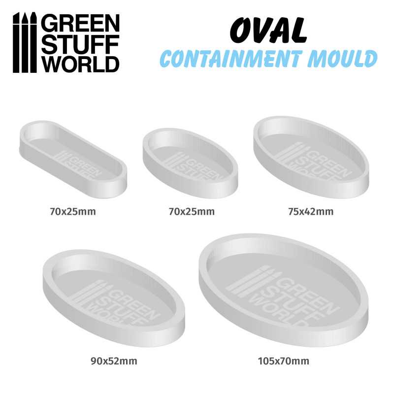 Green Stuff World - Oval Containment Moulds - Loaded Dice