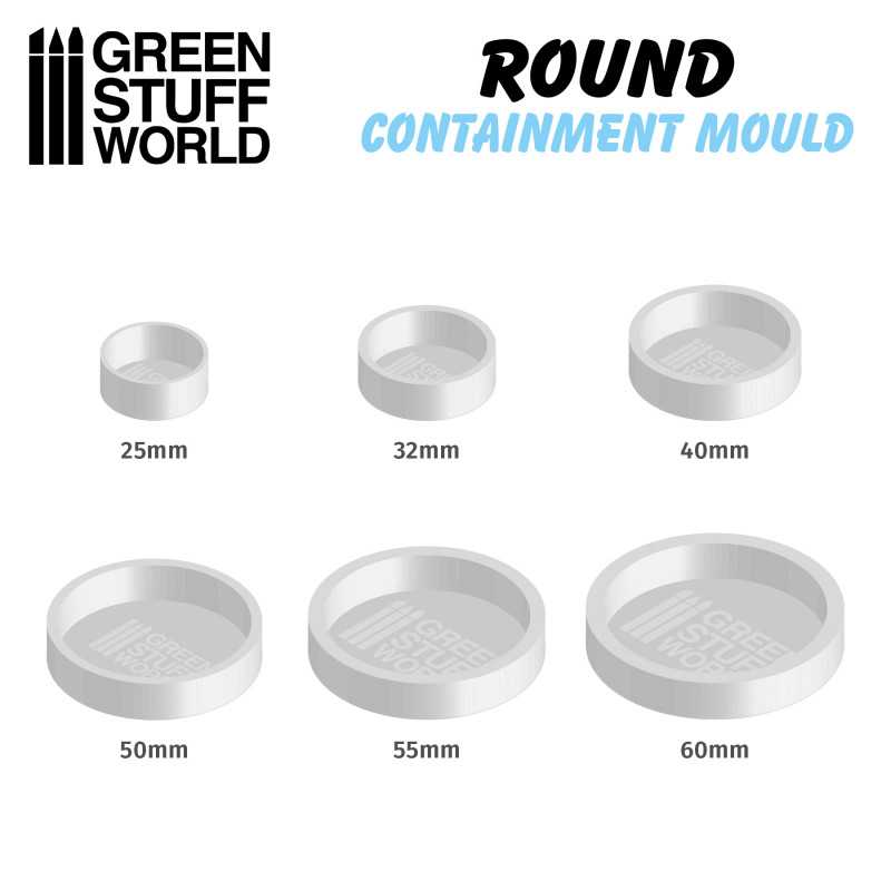 Green Stuff World - Round Containment Mould - Loaded Dice