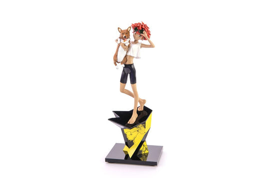 First 4 Figures Cowboy Bebop Ed and Ein 1/8 resin statue on yellow and black base, front view