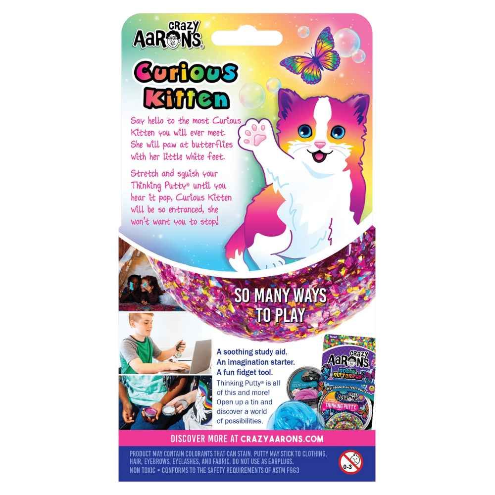 Crazy Aarons - Curious Kitten Thinking Putty - Loaded Dice
