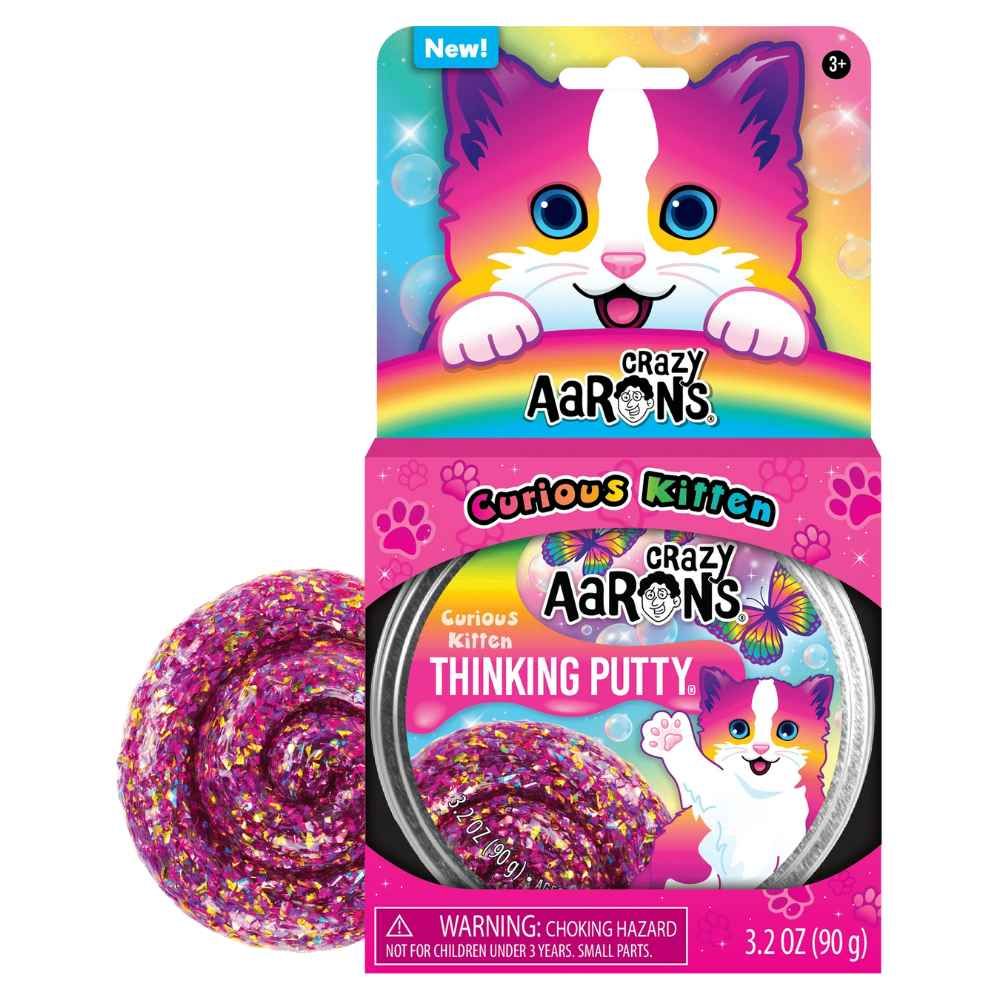 Crazy Aarons - Curious Kitten Thinking Putty - Loaded Dice