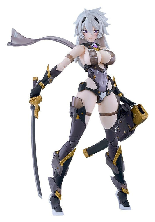 Good Smile Company Plamatea Black Honey built kit with sword and scarf, on white background