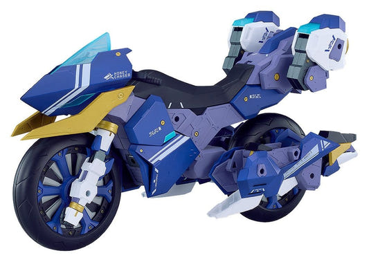 Good Smile Company Plamatea Honey Chaser motorcycle kit from Cutie Honey Nova in blue and gold