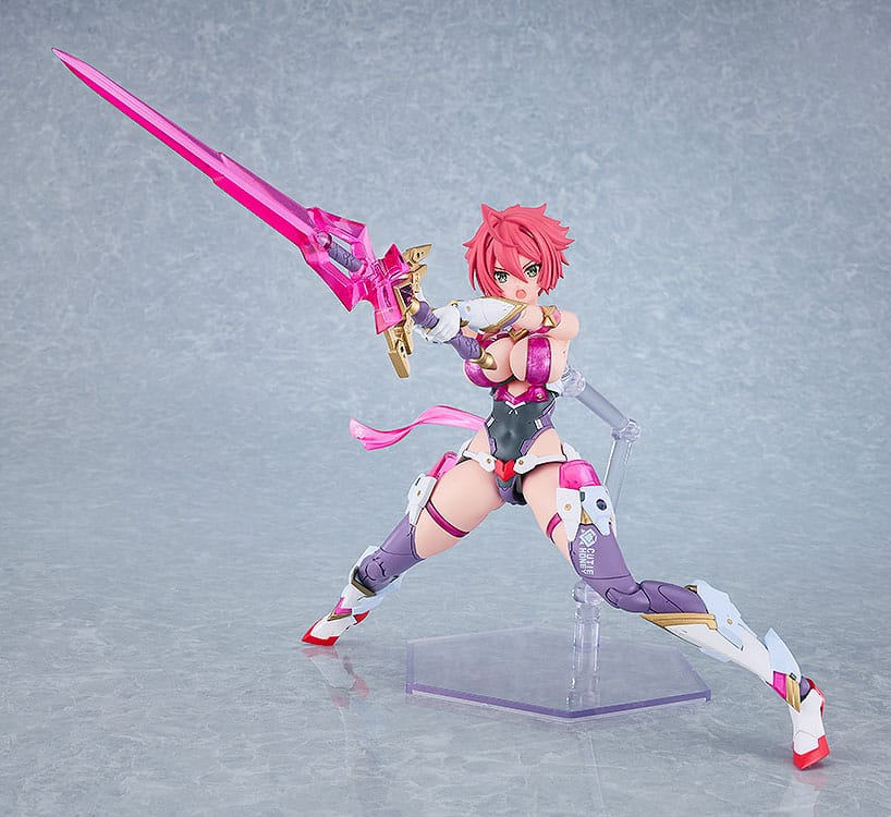 Cutie Honey PLAMATEA kit lunging forward with the fleuret extended