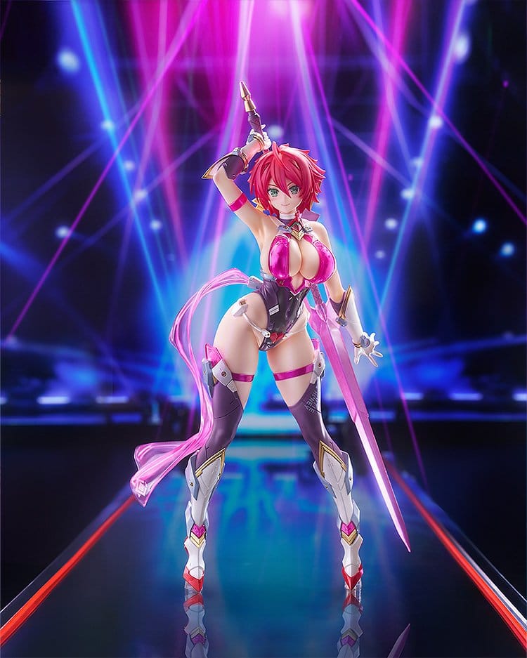 Cutie Honey Nova Pop Up Parade SP figure on a neon-lit stage backdrop