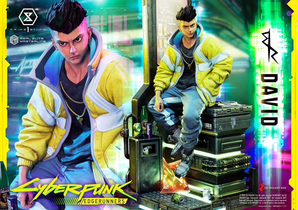 Cyberpunk: Edgerunners Real Elite Masterline Series Statue 1/4 David Bonus Version 58 cm
