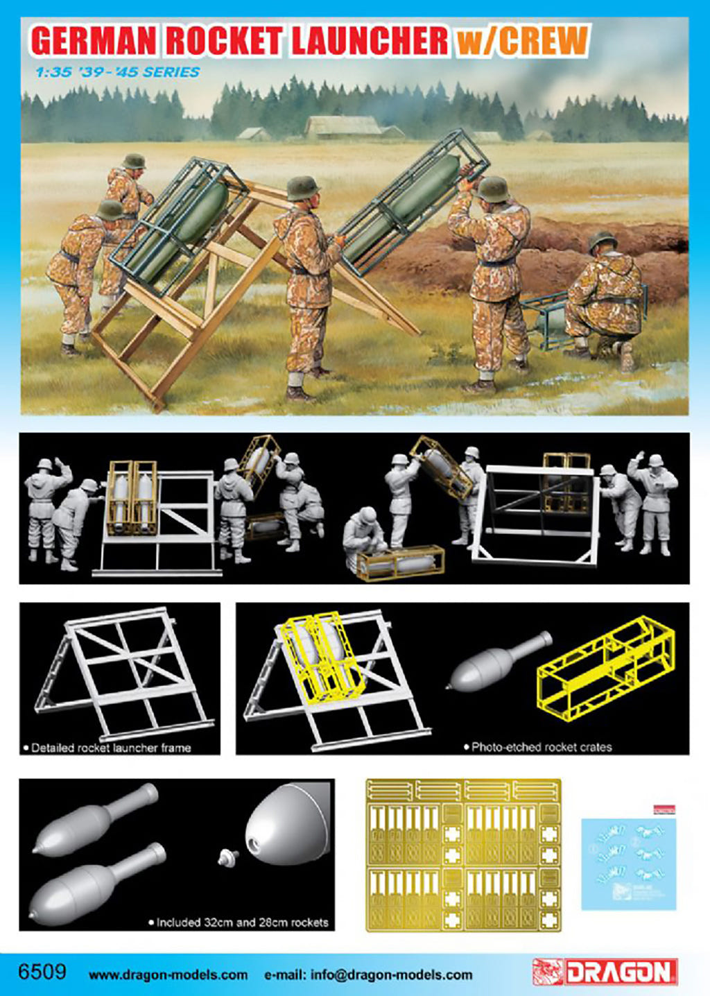 Dragon 1:35 German Rocket Launcher with Crew - D6509