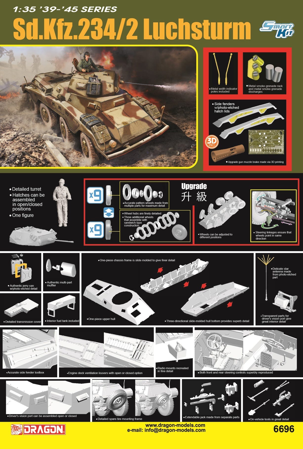 Dragon 1:35 Sd.Kfz.234/2 Luchsturm - D6696