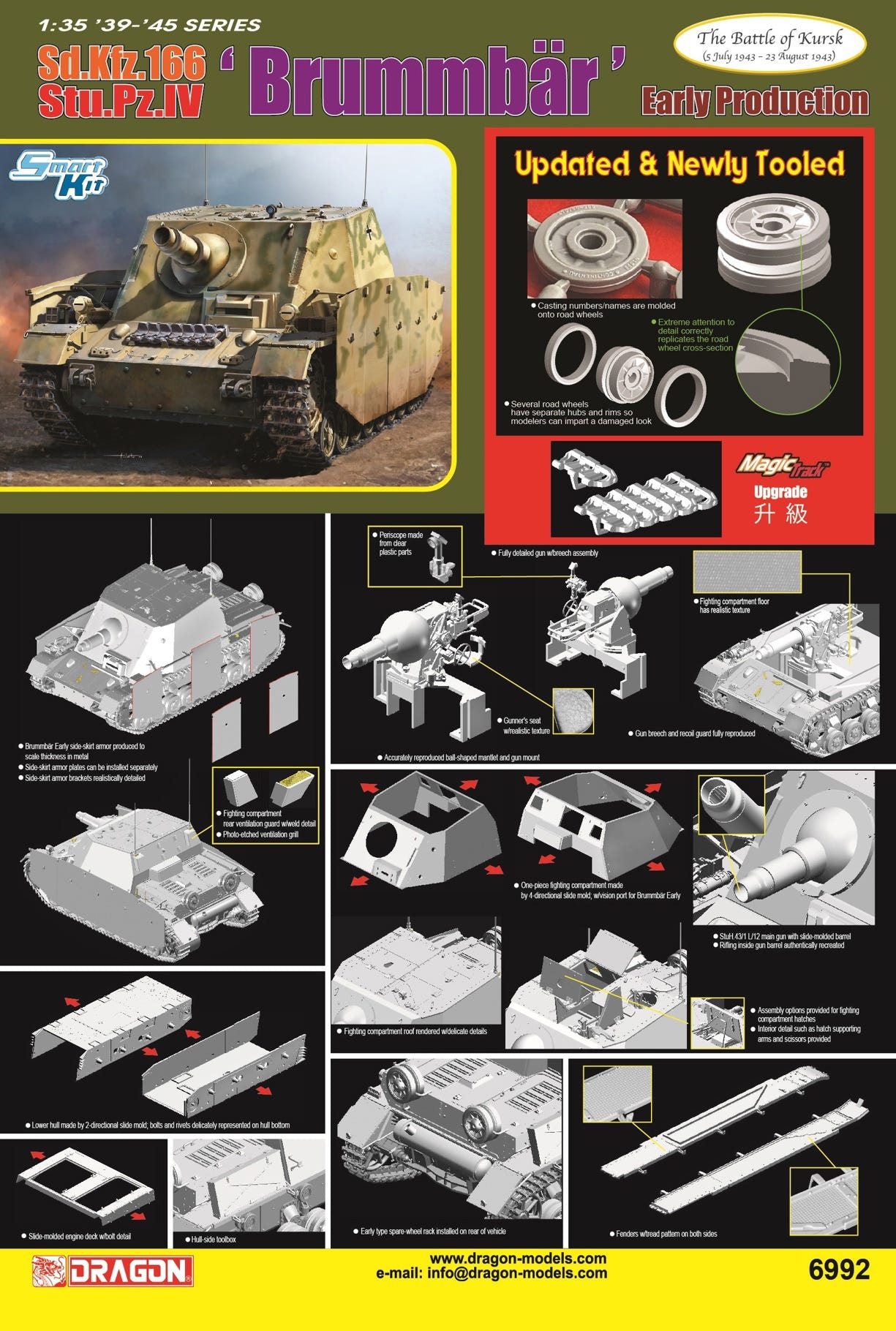 Dragon 1:35 Sd.Kfz.166 Stu.Pz.IV 'Brummbär' Early Production - D6992