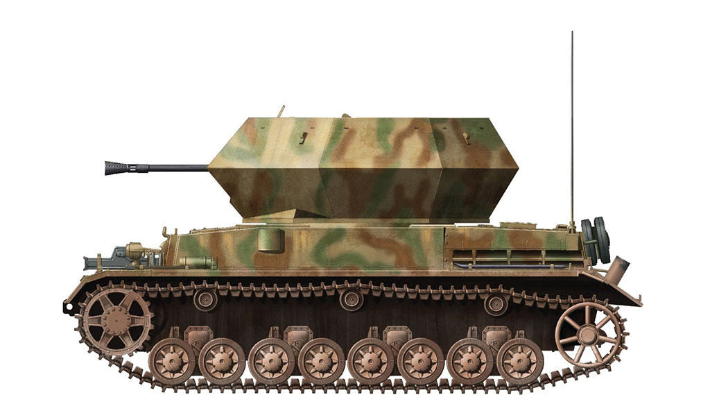 Dragon 1:72 3.7cm FlaK 43 Flakpanzer IV "Ostwind" LEXA MODEL - D7535
