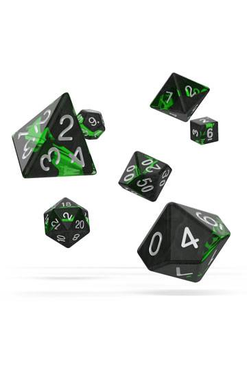 Oakie Doakie Dice RPG Set Enclave - Emerald (7) - Loaded Dice