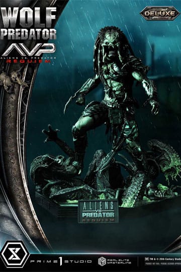 Alien vs. Predator Real Elite Masterline Series Statue 1/3 Requiem Wolf Predator Deluxe Bonus Ver. 95 cm - Loaded Dice