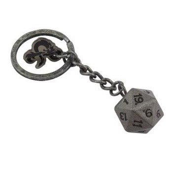 Dungeons & Dragons Metal Keychain D20 - Loaded Dice Barry Vale of Glamorgan CF64 3HD