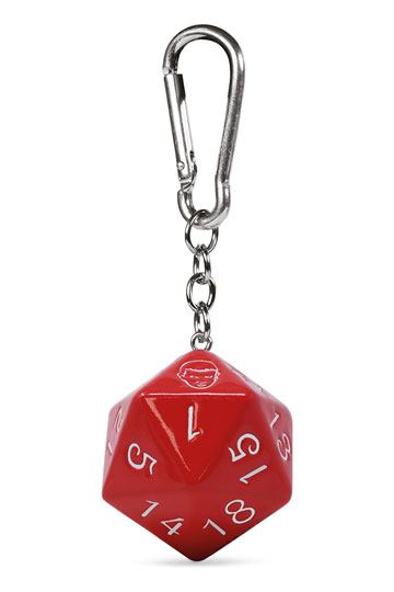 Stranger Things 3D Keychain D20 6cm - Loaded Dice Barry Vale of Glamorgan CF64 3HD