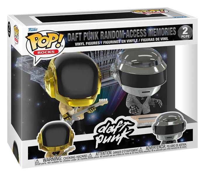 Funko Pop! Rocks Daft Punk Random Access Memories 2-pack in window box packaging