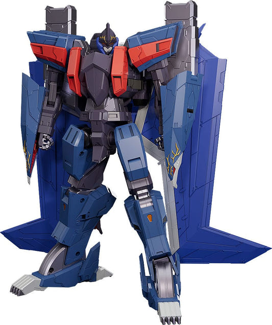 Good Smile Company The Gattai Black Wing action figure in Humaroid robot mode, front view