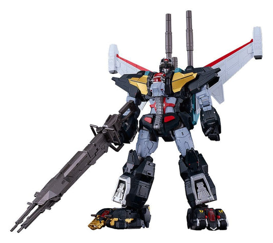 Dancouga Moderoid kit built, front view holding its large cannon with wings spread