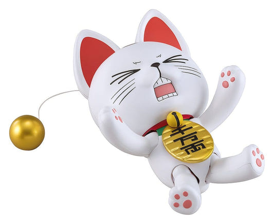 Good Smile Company PLAMAX Turbo Granny (Beckoning Cat) built kit with golden pull ball, on white