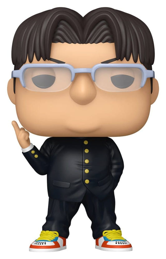 Funko Dandadan POP! Animation Kinta vinyl figure in glasses and black school uniform, waving