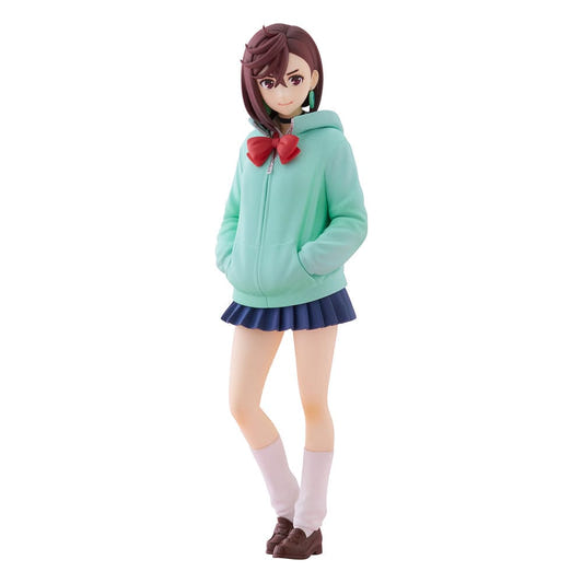 Good Smile Company Pop Up Parade Momo figure from Dandadan in mint hoodie and red bow