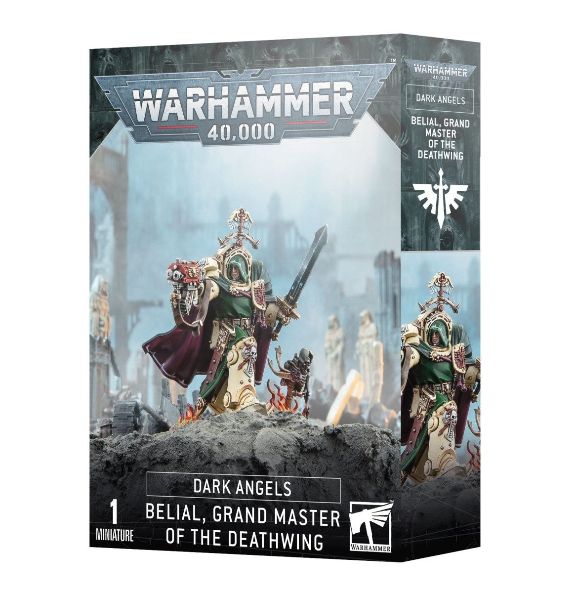Games Workshop Dark Angels Belial, Grand Master of the Deathwing box front
