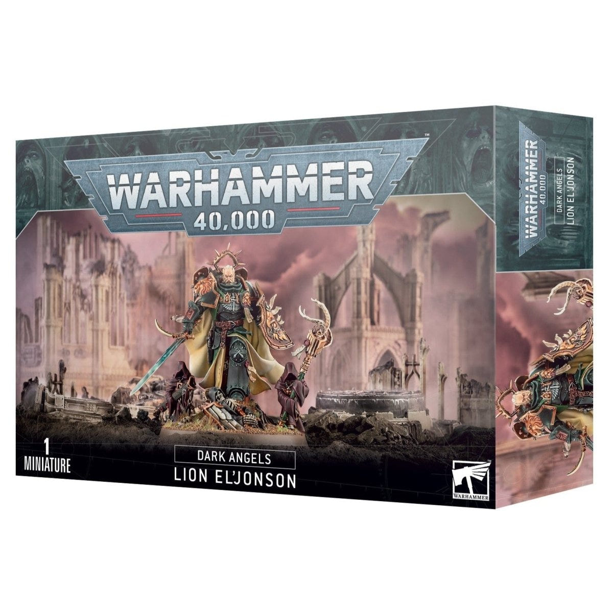 Games Workshop Dark Angels Lion El'Jonson box, Warhammer 40,000 Primarch miniature