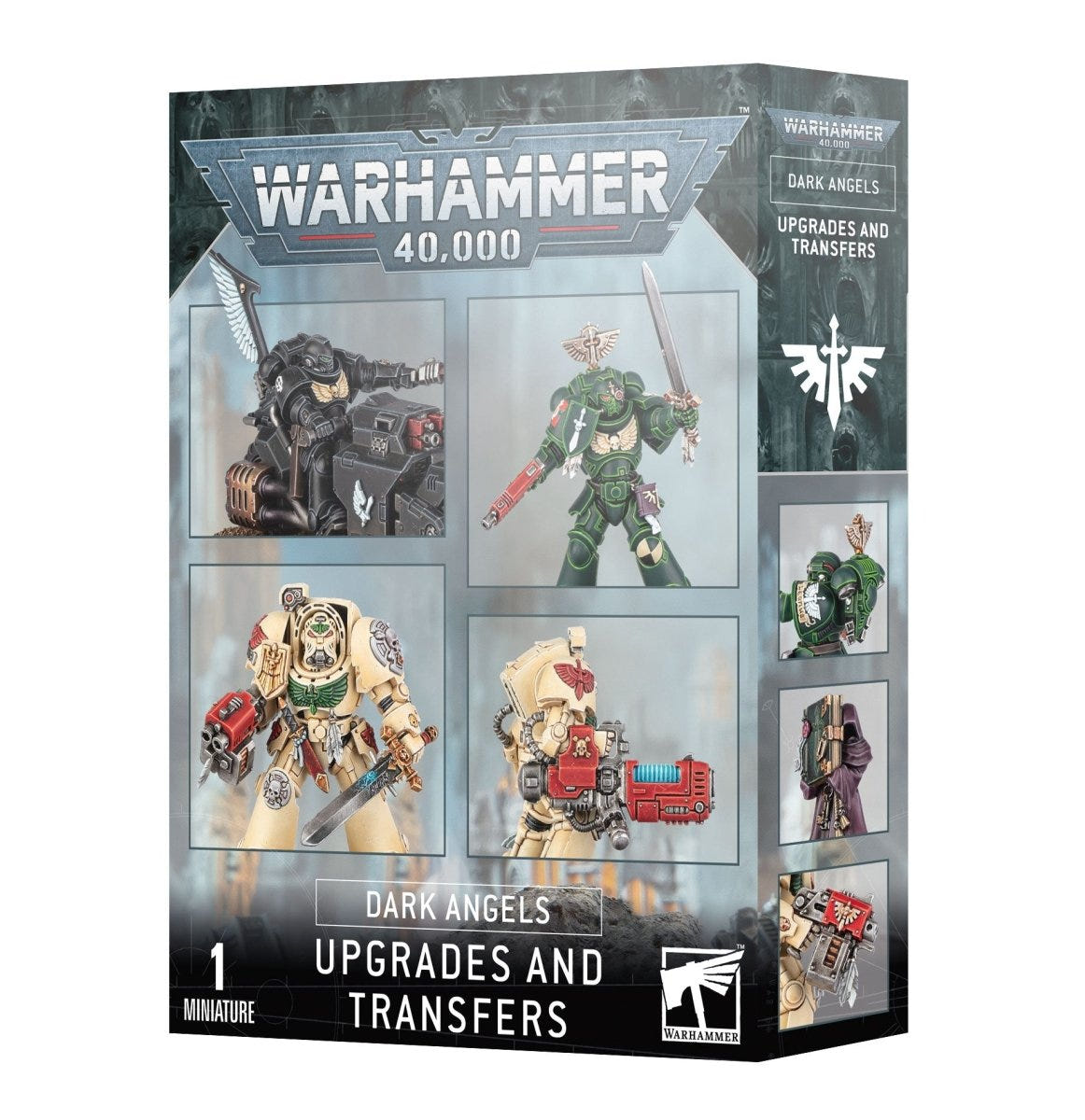 Games Workshop Warhammer 40,000 Dark Angels Upgrades and Transfers box front