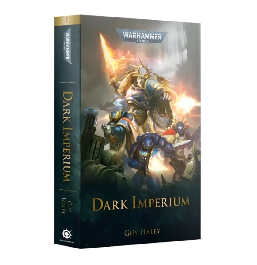Dark Imperium by Guy Haley, Black Library Warhammer 40,000 paperback cover with Roboute Guilliman
