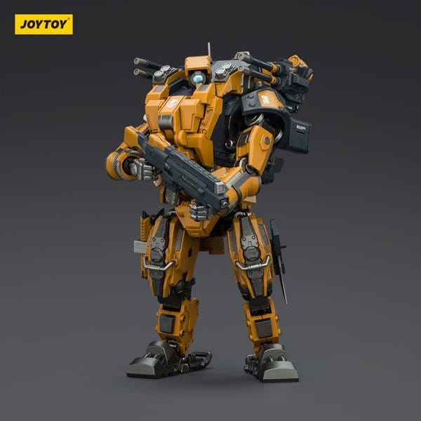 JoyToy Dark Source APOC Annihilator 02 Long-Range Strike Mech 1/25 figure in orange, front view