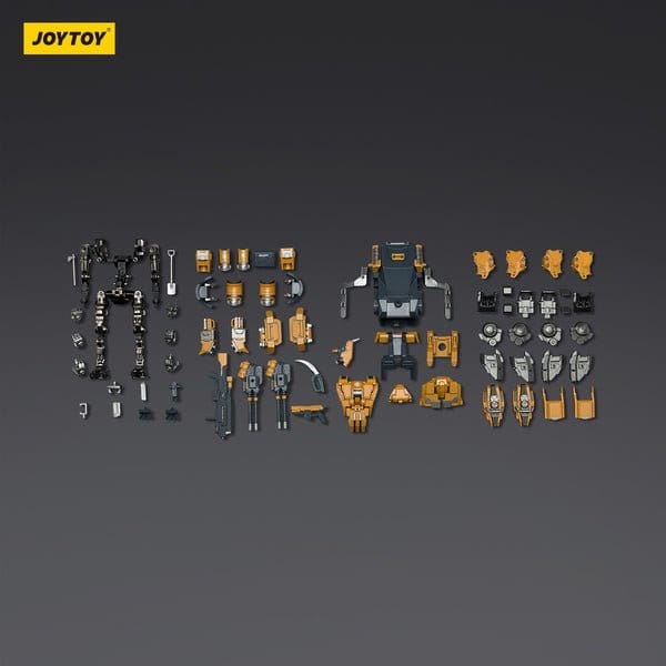 JoyToy Dark Source APOC Annihilator 02 Long-Range Strike Mech 1/25, all parts and accessories laid out