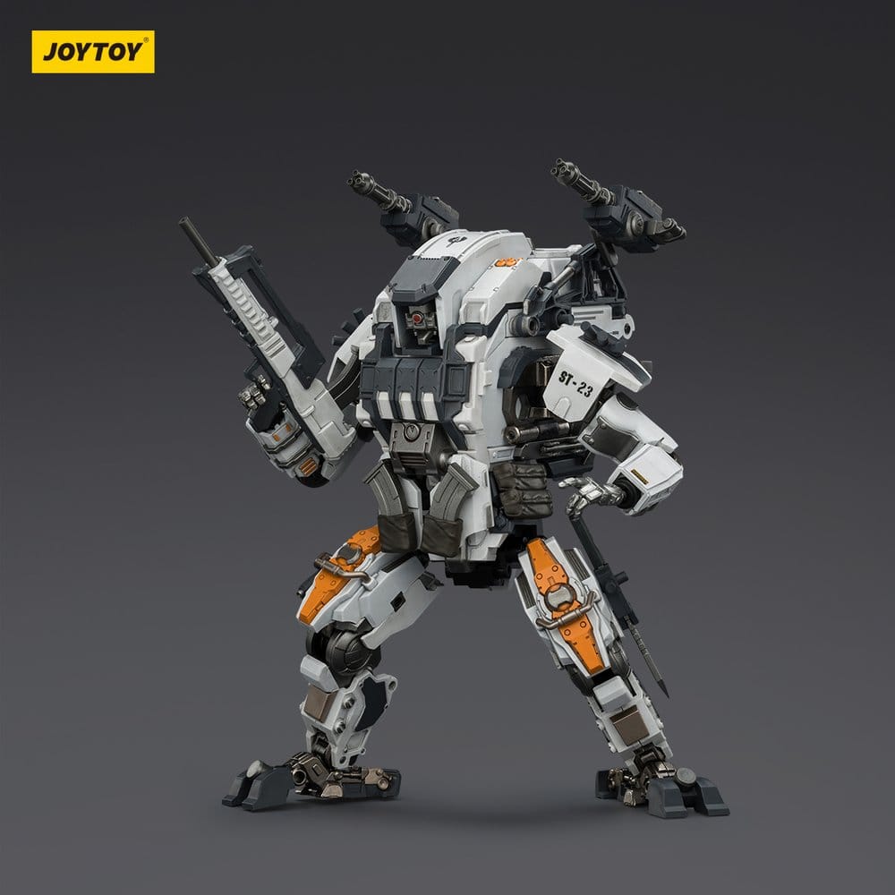 JoyToy Dark Source APOC DragonFang Assault Mech 17 cm figure holding rifle, dark background