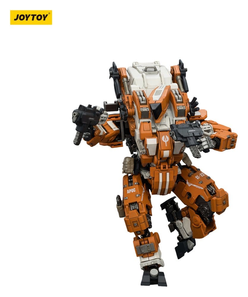 JoyToy Dark Source APOC Hummer Standard Combat Mech 17 cm figure mid-stride with guns, white background