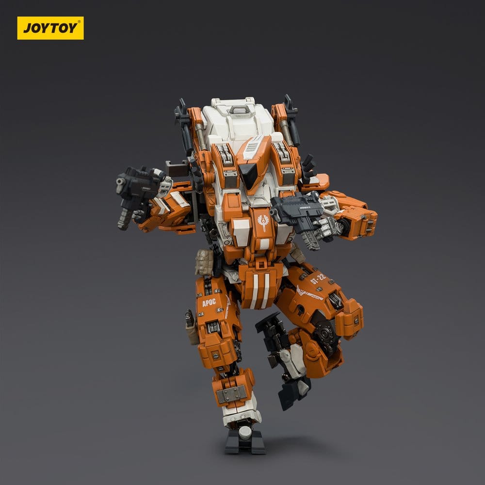 JoyToy Dark Source APOC Hummer Standard Combat Mech 17 cm figure mid-stride with guns, dark background
