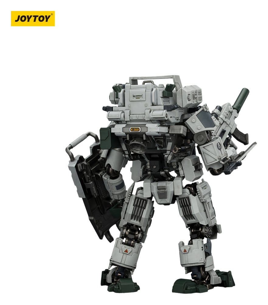 JoyToy Dark Source APOC Mystic Armor Heavy Assault Mech 17 cm figure, back view with shield, white background