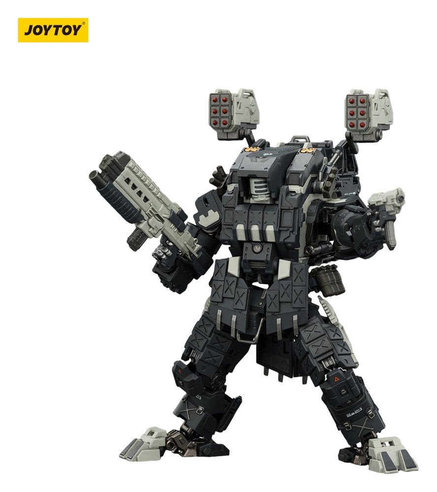 JoyToy Dark Source APOC ThorFire Strike Mech figure, aiming large rifle, on white
