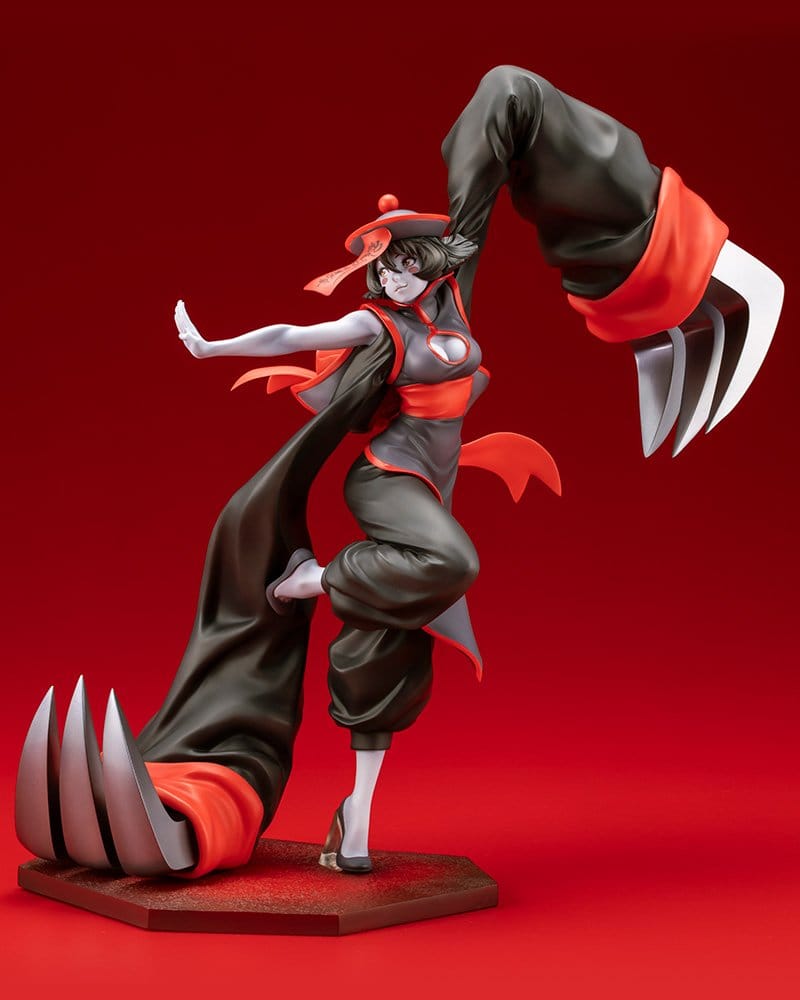 Hsien-Ko Bishoujo 1/7 figure, black limited edition colours, front view on red backdrop