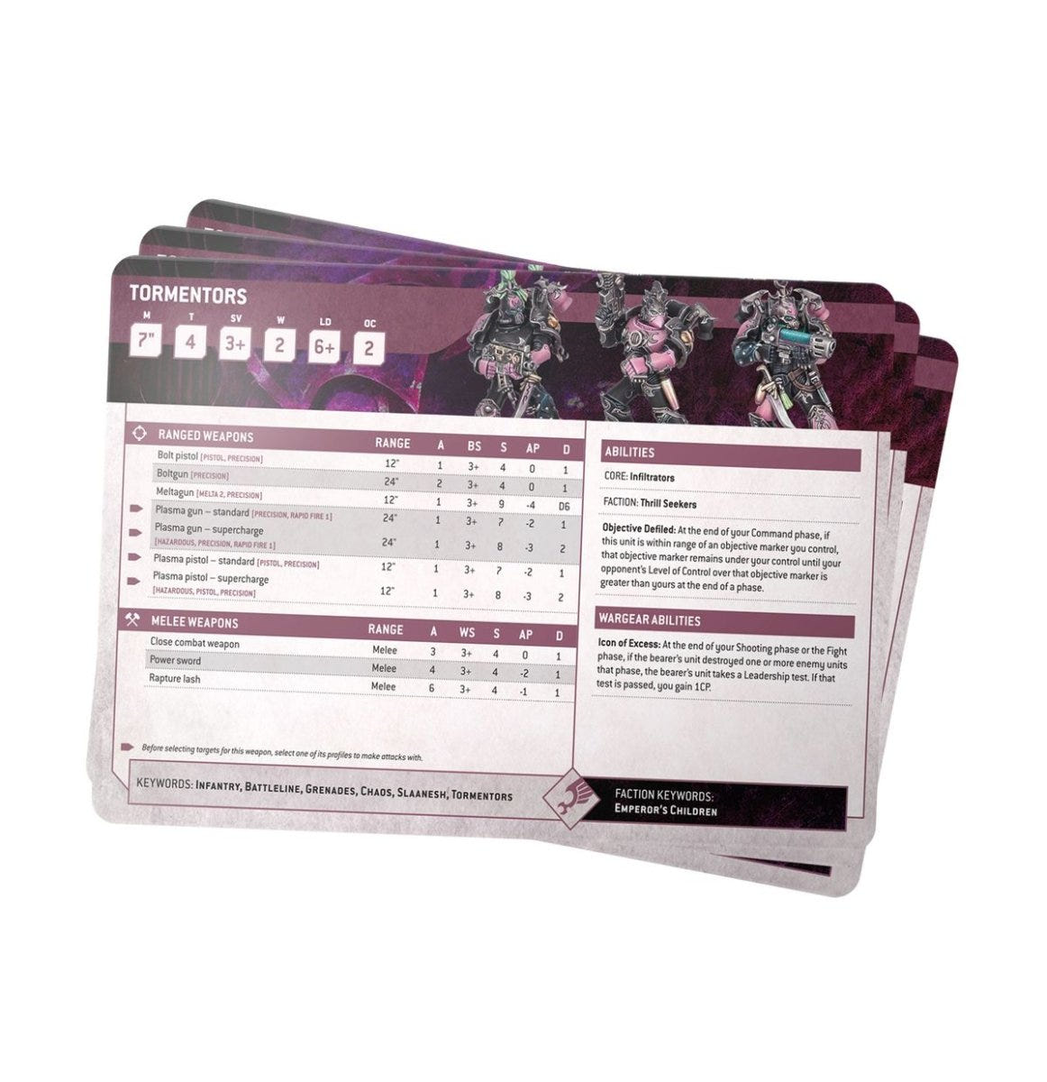 Datasheet Cards: Emperor's Children - Loaded Dice