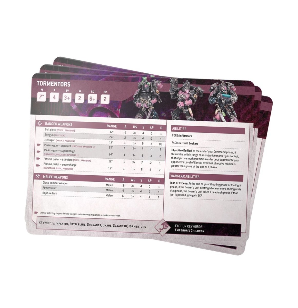 Datasheet Cards: Emperor's Children - Loaded Dice