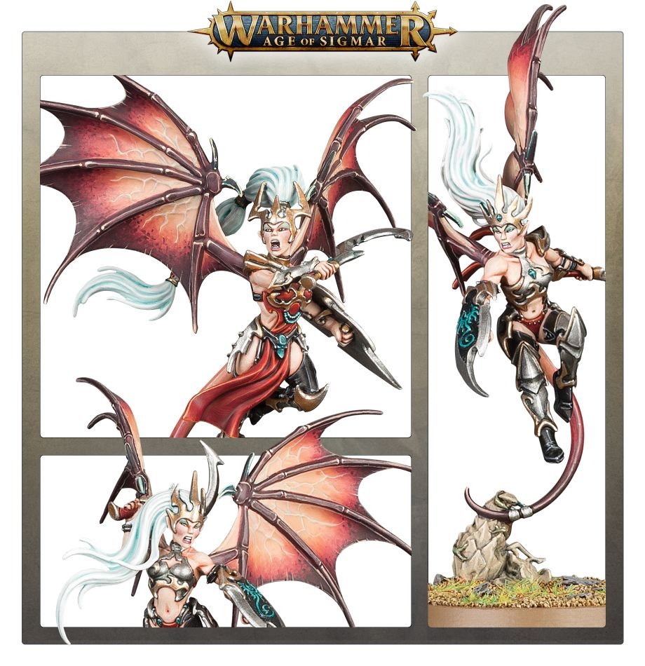 Daughters of Khaine: Khinerai Heartrenders model detail - Loaded Dice
