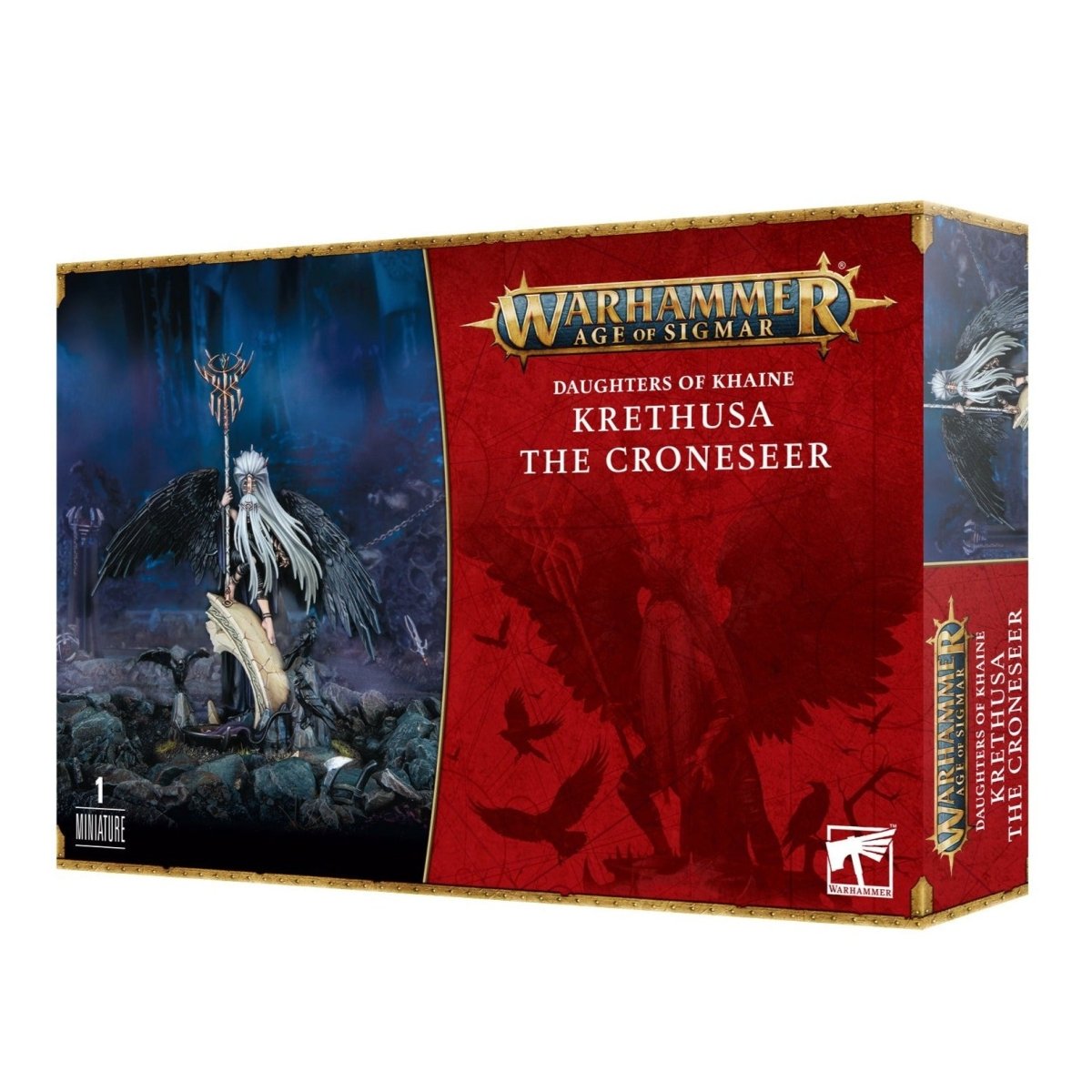 Warhammer Age of Sigmar Daughters of Khaine Krethusa the Croneseer box, front view