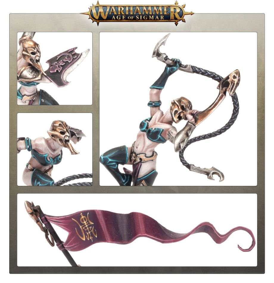 Daughters of Khaine: Witch Aelves model detail - Loaded Dice