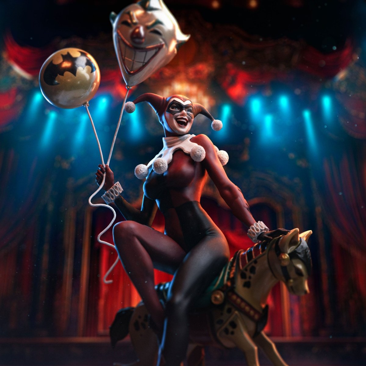 DC Comics Art Scale Statue 1/10 Harley Quinn Unleashed 30 cm ETA Apr 2026 - Loaded Dice