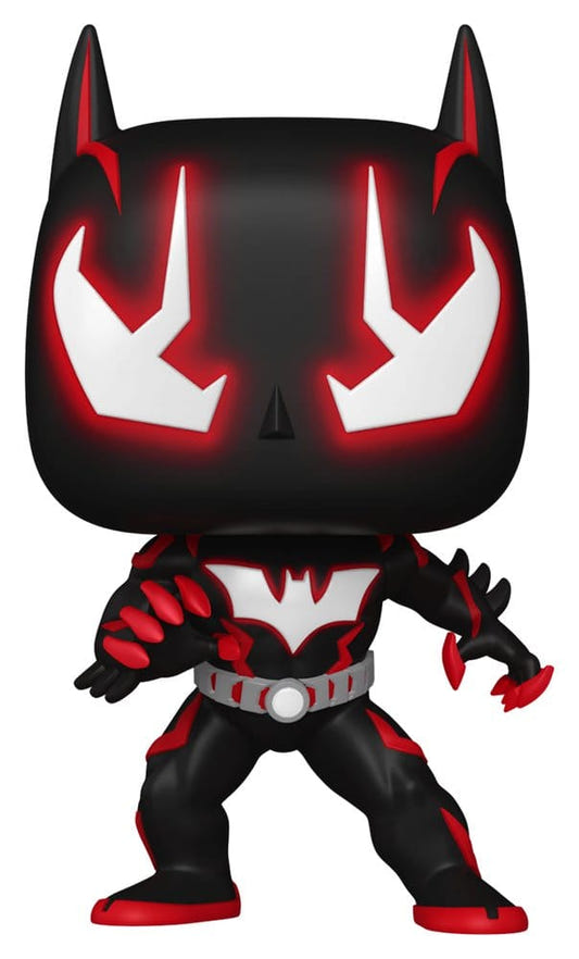 Funko POP! Heroes Batman Beyond vinyl figure in black suit with glowing red and white eyes