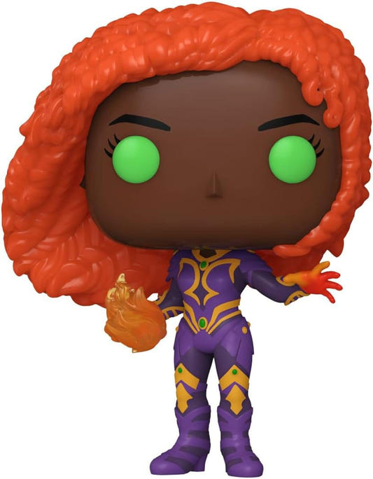 Funko Pop! DC Starfire vinyl figure with flowing orange hair and green glowing eyes