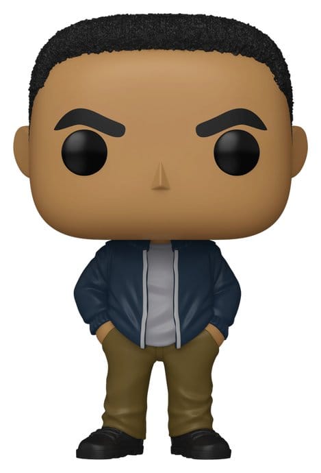 Funko POP! Heroes Jon Stewart vinyl figure from DC Studios Lanterns in a navy jacket and khakis