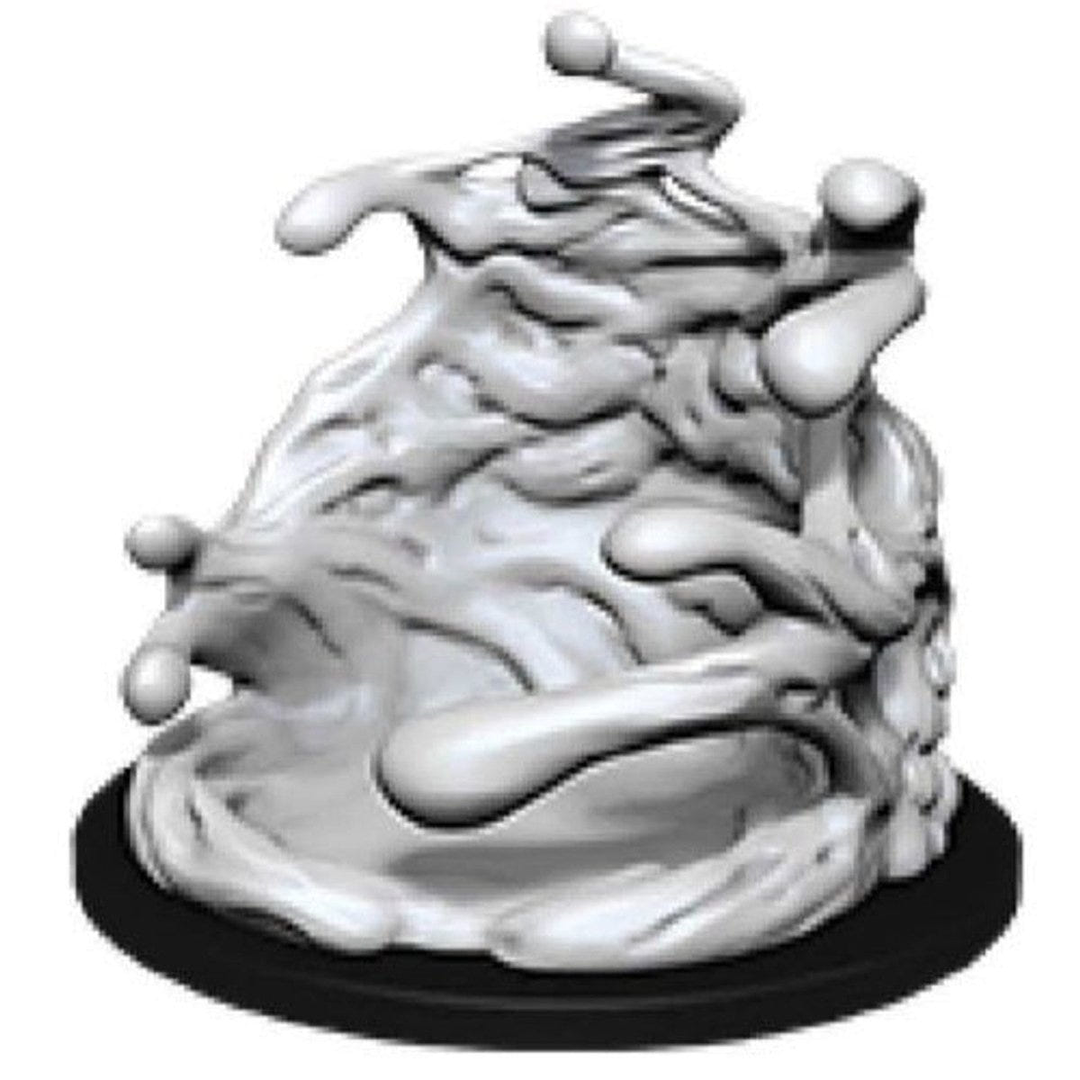 WizKids D&D Nolzur's Marvelous Miniatures Black Pudding, unpainted ooze miniature on a black base