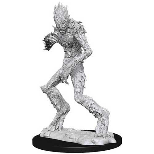 Unpainted tall Blight miniature from WizKids Nolzur's Marvelous Miniatures, walking pose